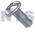 Combination Pan Head Machine Screw Fully Threaded Zinc