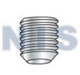 Metric Socket Set Screw Knurl Cup Point Plain