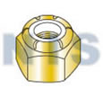Nylon Insert Heavy Pattern Hex Nut Zinc Yellow