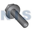 Serrated Flange Hex Bolts - Black Oxide & Zinc