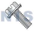 Slotted Hex Washer External Sems Machine Screw Fully Threaded Zinc And Bake