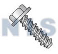 Unslotted Indented Hex Washer High Low Screw Fully Threaded 18-8 Stainless Stee