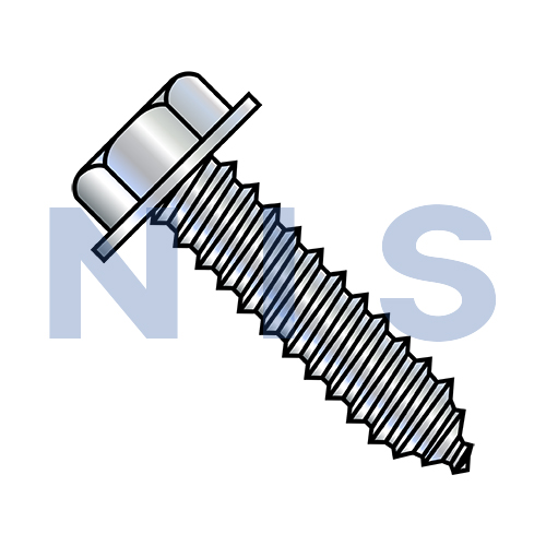 A/F.428-.437 Head Hgt.200-.230 Unslot Indent Hexwash Lag Screw Full Thread Zinc