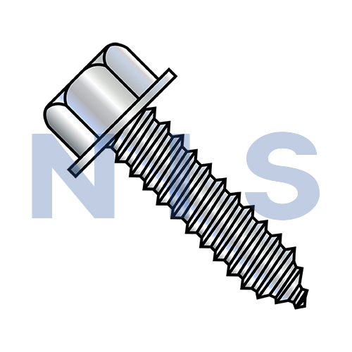 A/F.428-.437 Head Hgt .300-.312 Unslot Indent Hexwash Lag Screw Full Thread Zinc