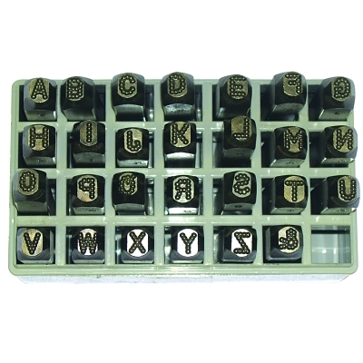 C.H. Hanson® Low Stress Dot Design Steel Hand Stamp Sets