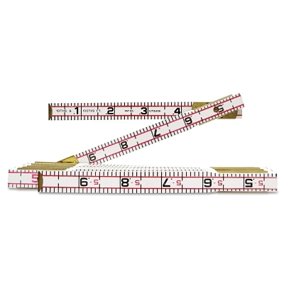 Crescent/Lufkin® Red End® Engineer's Scale Folding Wood Rules