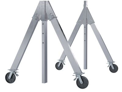Adjustable Height Aluminum Gantry Cranes with Total Locking Casters